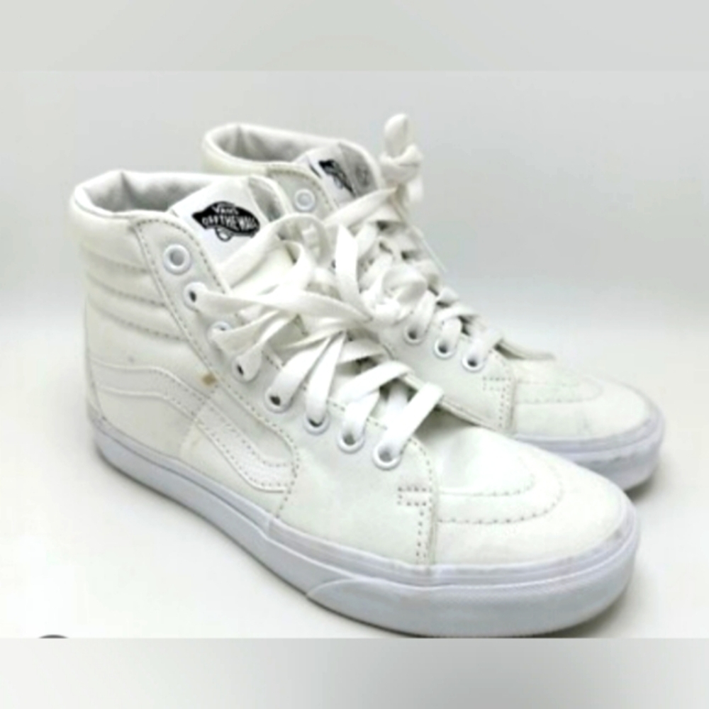 High-Top White Sneakers Vans